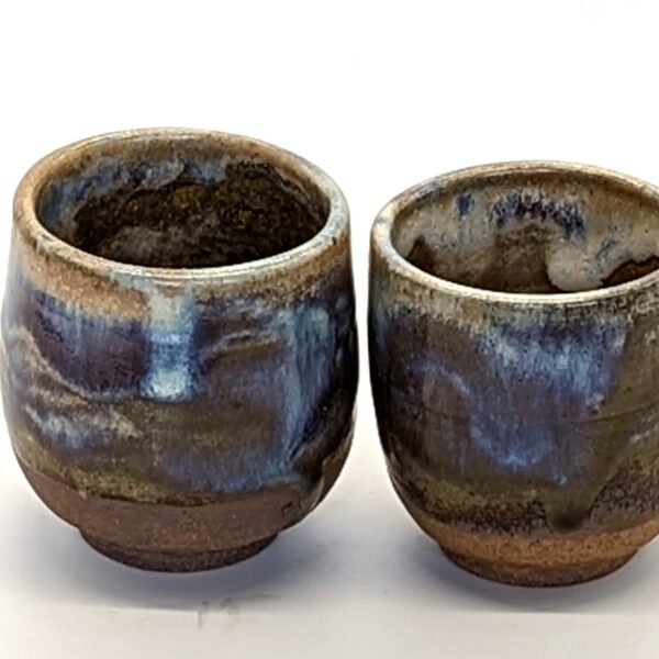 Sake Cups with Shino Drips